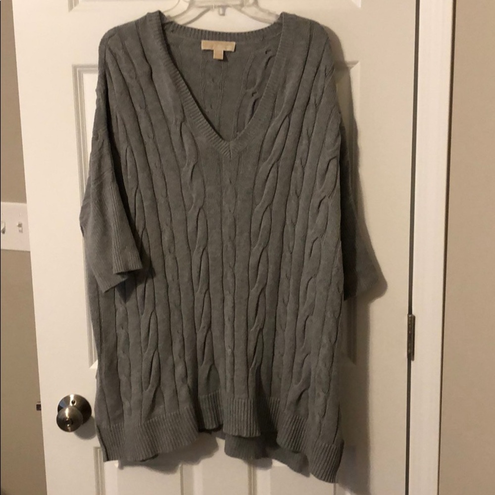 Gray slouchy sweater
